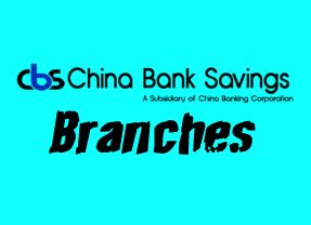 List of China Bank Savings Branches .